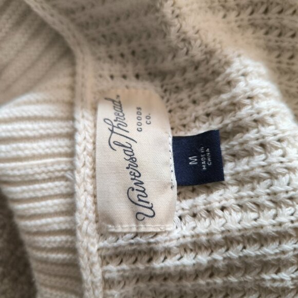 Universal Thread Crochet Boho Coastal Festival Knitted Oversized Cardigan M - Picture 4 of 8